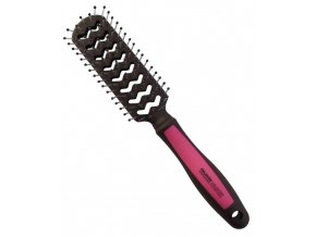 DUKO Professional Magenta Brush 248x49mm - profi rozčesávací kartáč na vlasy 7 řad