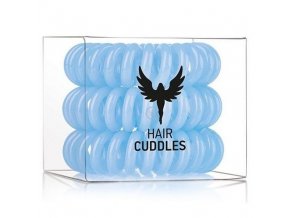 HH SIMONSEN Hair Cuddles Light Blue 3ks - spirálové gumičky do vlasů - světle modré