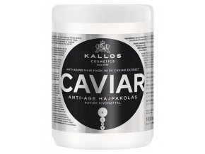 KALLOS KJMN Caviar Hair Mask 1000ml - regenerační maska na poškozené vlasy