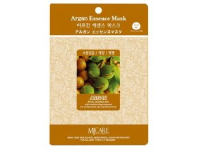 MJ CARE Argan Luxusní bavlněná pleťová maska s Arganem pro suchou a matnou pleť