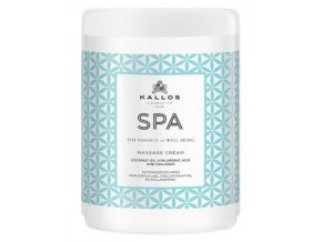 KALLOS SPA Masage Cream 1000ml - masážní tělový krém s kokosovým olejem