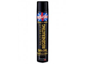 RONNEY London Regenerating Multi Fruit Hair Spray 750ml - extra silný regener. lak na vlasy