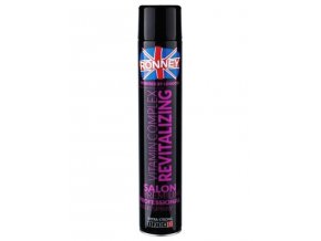 RONNEY London Revitalizing Vitamin Complex Hair Spray 750ml - regeneraèní extra silný lak