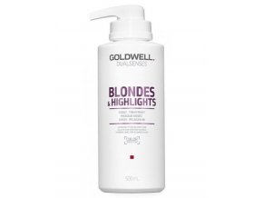 GOLDWELL Dualsenses Blondes And Highlights 60sec Treatment 500ml - maska pro bílou blond