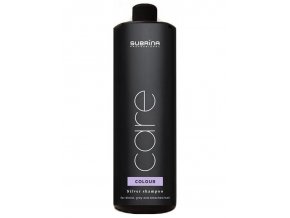 SUBRÍNA Care Silver Shampoo 1000ml - stříbrný šampon proti žlutému nádechu vlasů