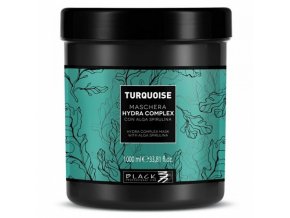 BLACK Turquoise Hydra Complex Mask 1000ml - maska na jemné vlasy s extrak. z Algae