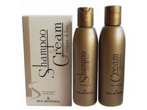 KLÉRAL Gold Šampon 150ml + kondicionér 150ml pro suché a křehké vlasy