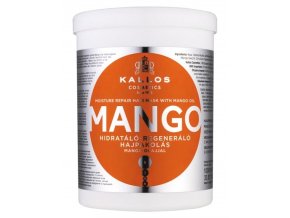 KALLOS KJMN Mango Mask 1000ml - maska na poškozené a suché vlasy