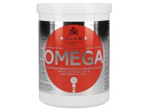 KALLOS KJMN Omega Hair Mask 1000ml - maska na lámavé vlasy a roztřepené konečky