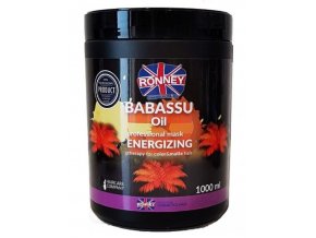 RONNEY Babassu Oil Mask 1000ml - maska pro barvené a zářivé vlasy