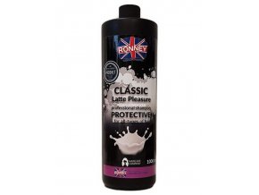 RONNEY Classic Latte Pleasure Shampoo 1000ml - hydratační šampon s vůní karamelu