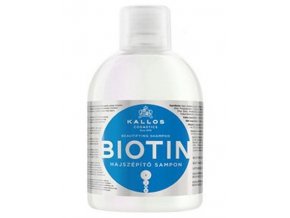 KALLOS KJMN Biotin Shampoo 1000ml - šampon pro tenké, slabé a lámavé vlasy