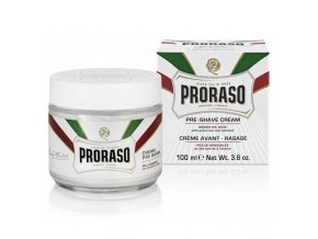 PRORASO Green Tea Krém před a po holení pro citlivou pokožku - zelený čaj 100ml