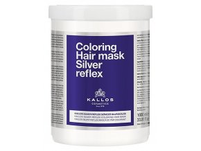 KALLOS Cosmetics Silver Reflex Mask 1000ml - stříbrná maska pro blond vlasy