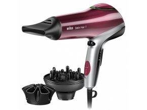 BRAUN HD 770 SatinHair 7 Colour Saver Hair Dryer fén na barvené vlasy 2000W - červený