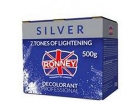 RONNEY Silver Profesionální melírovací prášek 500g - zesvětluje až o 7 odstínů