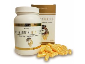 AcePharma METHIONIN Q10 ZINK 100tob. - 3 měsíční kůra pro růst a zdraví vlasů, kůže a nehtů