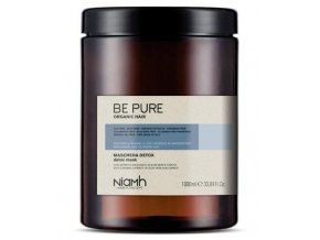 NIAMH Be Pure Detox Mask 1000ml - detoxikační maska na mastné a zplihlé vlasy