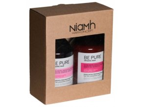 NIAMH Be Pure SET Hair Fall Shampoo 500ml + Hair Fall Mask 500ml - péče proti padání vlasů