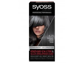 SYOSS Professional Permanentní barva na vlasy Dusty Chrome - popelavý chrom 4-15