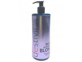 DESTIVII Hair Care Silver Shampoo 500ml - Šampon pro blond vlasy, neutralizuje žlutý odstín