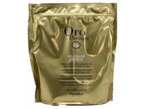 FANOLA Oro Therapy 24K De-Color Keratin Powder Blu 500g - melír s keratinem a Arganem