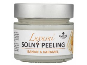 AMOENÉ Luxusní solný peeling - banán a karamel 250g