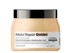 LOREAL Serie Expert Absolut Repair Gold Quinoa Golden Mask 500ml - zlatá maska na velmi poškozené vlasy