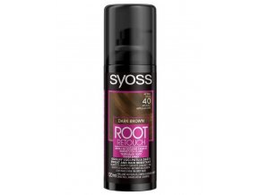 SYOSS Root Retouch DARK BROWN 120ml - tónovací barva na odrosty ve spreji - tmavě hnědá