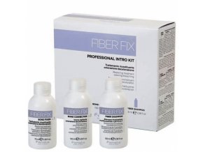 FANOLA Fiber Fix Professional Intro Kit 100+70+100ml - sada pro ochranu vlasů při barvení