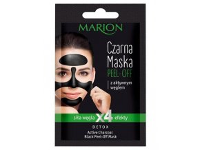 MARION Face Black Mask Peel-Off Detox 6g - odlupovací pleťová maska