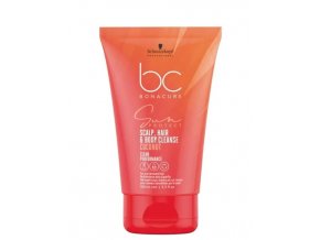 SCHWARZKOPF BC Sun Protect Scalp, Hair And Body Cleanse 100ml - sluneční šampon 3v1