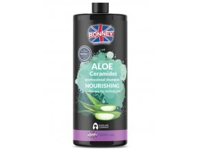 RONNEY Aloe Ceramides Shampoo 1000ml - šampon pro matné a suché vlasy