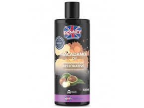 RONNEY Macadamia Oil Shampoo 300ml - šampon pro slabé a suché vlasy