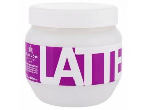 KALLOS Cosmetics Latte Hair Mask 800ml - maska na vlasy poškozené a po trvalé ondulaci