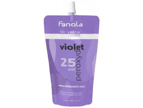 FANOLA No Yellow Violet Peroxyd 25vol - fialový oxydant s anti-žlutým účinkem