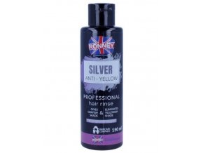 RONNEY Silver Anti-Yellow Hair Rinse 150ml - přeliv proti žlutému nádechu vlasů