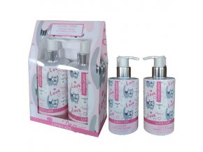 VIVIAN GRAY LOVE CATS Crema Soap + Hand Lotion 2x250ml - tekuté mýdlo + mléko na ruce