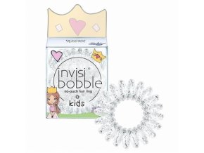 INVISIBOBBLE Original Kids Princess Sparkle 3ks - Spirálové gumičky do vlasů - průhledné s glitry