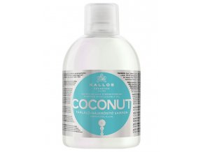 KALLOS KJMN Coconut Shampoo 1000ml - hydratační šampon na suché vlasy