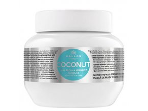 KALLOS KJMN Coconut Mask 275ml - hydratační maska na vlasy s kokosovým olejem