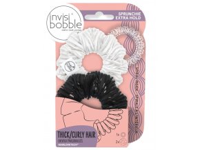 INVISIBOBBLE SPRUNCHIE EXTRA HOLD DUO Get A Grip + Power Crystal Clear