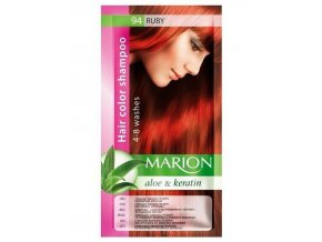 MARION Hair Color Shampoo 94 Ruby - barevný tónovací šampon 40ml - rubínově červená