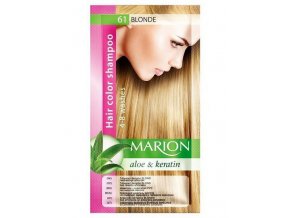 MARION Hair Color Shampoo 61 Blonde - barevný tónovací šampon 40ml - blond