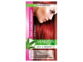 MARION Hair Color Shampoo 56 Intensive Red - barevný tónovací šampon 40ml - intenzivní červená