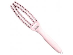 OLIVIA GARDEN FB1PC-PS Fingerbrush Small Pastel Pink - Profesionální kartáč s kančími štětinami