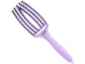 OLIVIA GARDEN FB1PC-GS Fingerbrush Medium Grape Soda - Profesionální kartáč s kančími štětinami