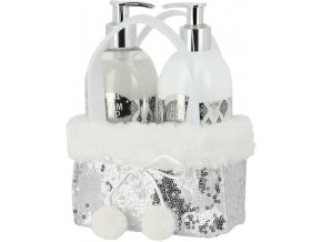 VIVIAN GRAY CHRISMAS Silver Set - Crema Soap + Hand Lotion 2x250ml - tekuté mýdlo + mléko