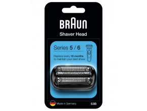 BRAUN Series 5-6-53B Shaver Head Black - náhradní holicí hlavice pro strojky Series 5 a 6 - černá