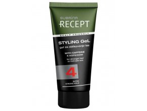 SUBRÍNA Recept Styling Gel 150ml - velmi silný gel na vlasy s kofeinem